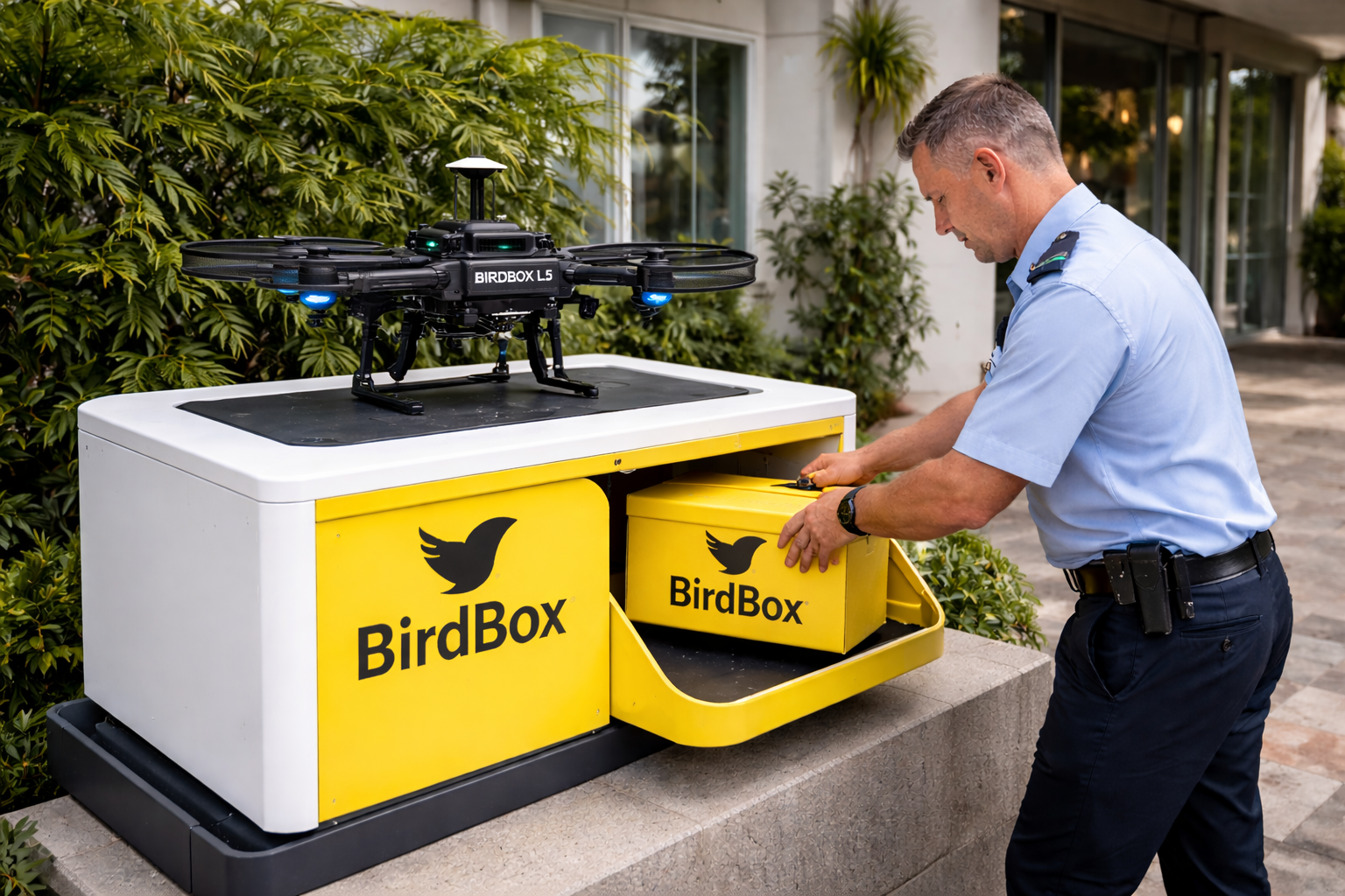 BirdBox Dock and concierge at the gate